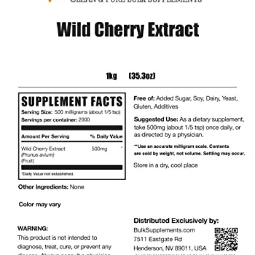 BULKSUPPLEMENTS.COM Wild Cherry Extract - Antioxidants Supplement...
