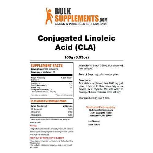 Bulksupplements CLA Conjugated Linoleic Acid Powder 250 grams