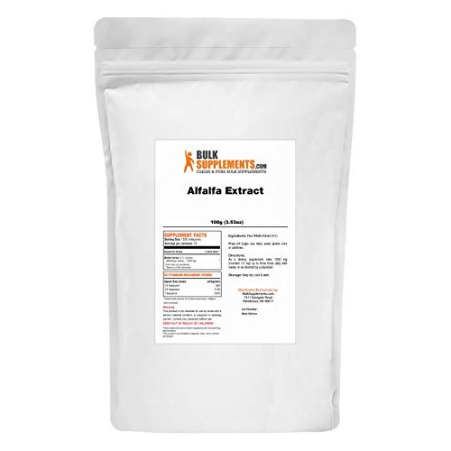 BulkSupplements.com Alfalfa Extract Powder 100 Grams - 3.5 oz