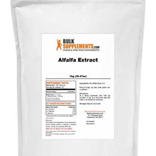 BulkSupplements.com Alfalfa Extract Powder - Greens Supplements -...