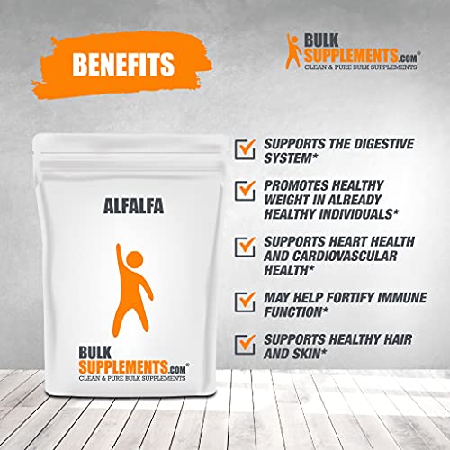 BulkSupplements.com Alfalfa Powder 100 Grams - 3.5 oz