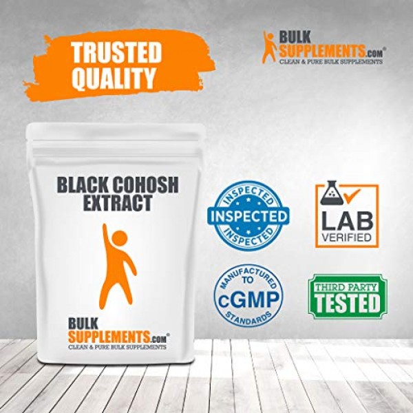 BulkSupplements.com Black Cohosh Extract Powder - Melanin Supplem...