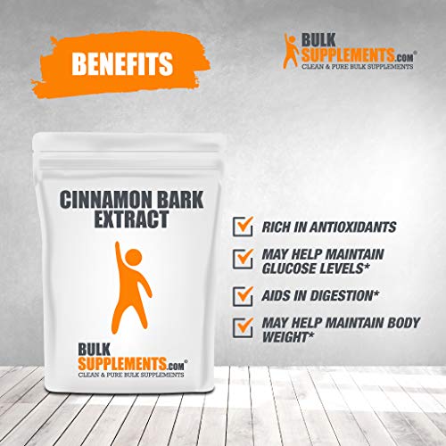 BulkSupplements.com Cinnamon Bark Extract Powder - Blood Sugar Su...