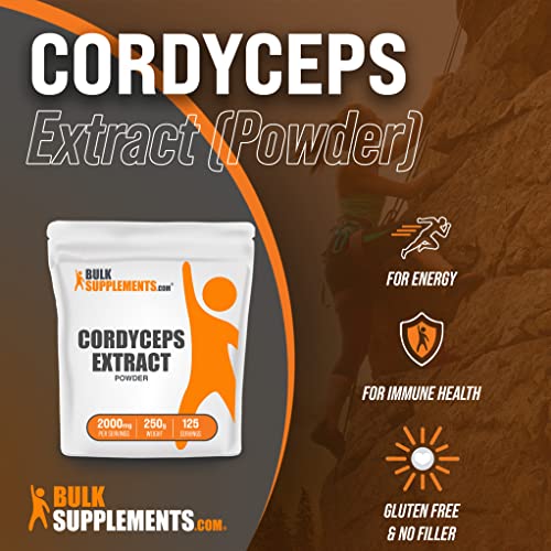 BulkSupplements.com Cordyceps Mushroom Extract Powder - Cordyceps...