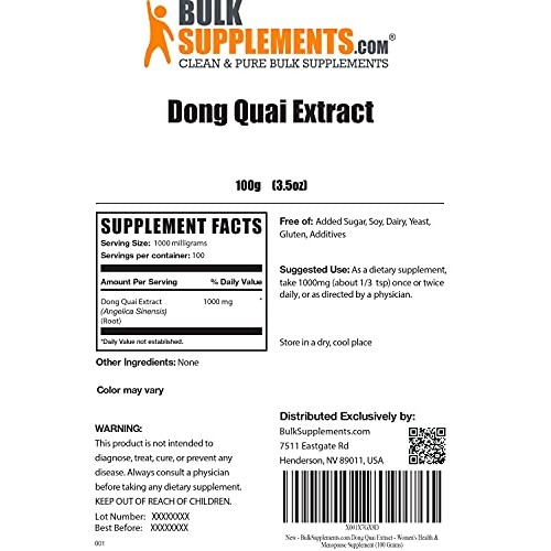 BulkSupplements.com Dong Quai Extract - Womens Health & Menopaus...