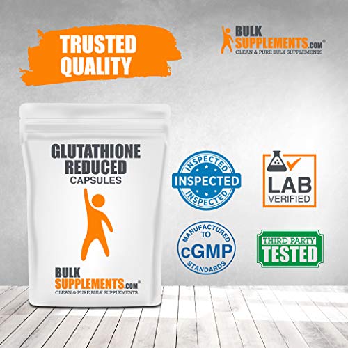 BulkSupplements.com Glutathione Reduced Capsules - Liver Support ...