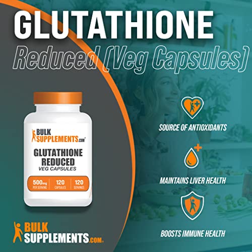 BulkSupplements.com Glutathione Reduced Capsules Reduced Glutath...