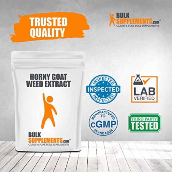 BulkSupplements.com Horny Goat Weed Powder - Male Libido Support ...