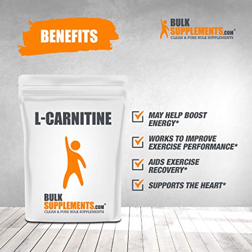 BulkSupplements.com L-Carnitine Powder - Fat Burner for Men - Fat...