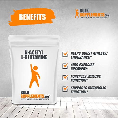 BulkSupplements.com N-Acetyl L-Glutamine Powder - Post Workout fo...