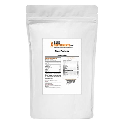 BulkSupplements.com Organic Rice Protein Concentrate 80% Powder -...