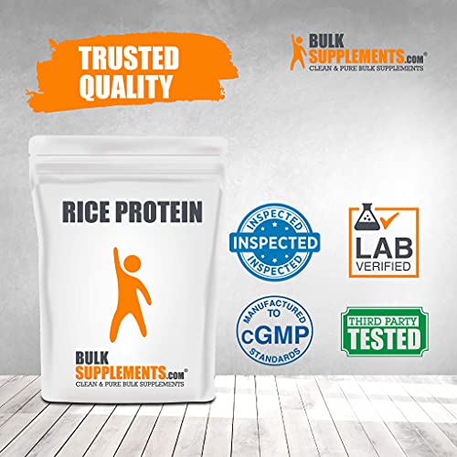 BulkSupplements.com Organic Rice Protein Concentrate 80% Powder -...