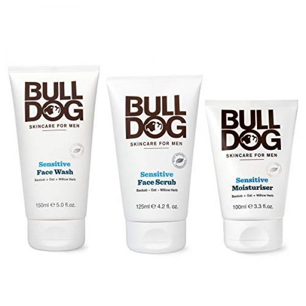 Bulldog Mens Skincare and Grooming Sensitive Full Face Kit with M...
