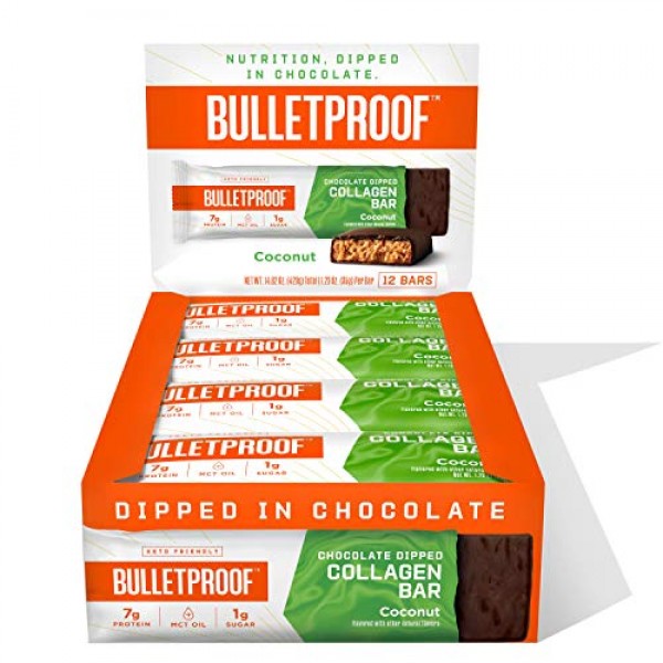 Bulletproof, Bar Protein Chocolate Fudge Coconut Cream, 1.59 Ounc...