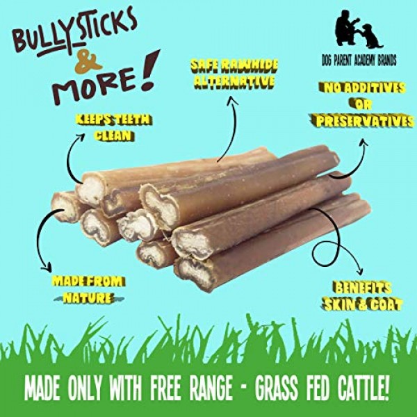 Bully Sticks Regular -16 Pack | Bully Sticks for Dogs | 100% Gr...
