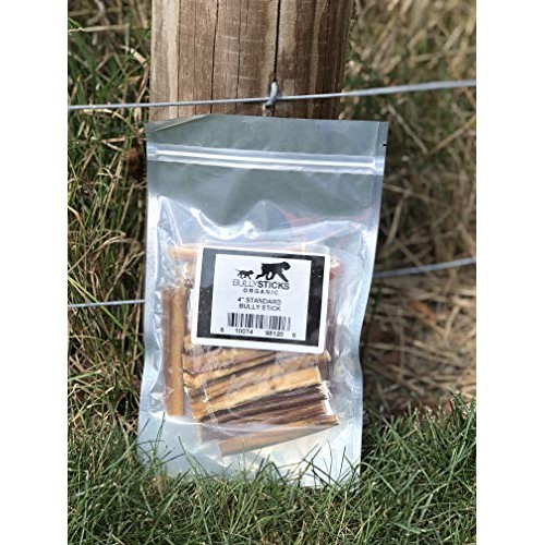 Bullysticks Organic 4 Free Range Thick Bully Sticks 15 Pack B...
