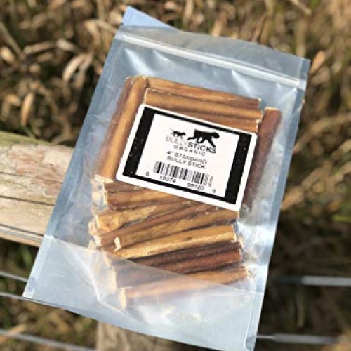 Bullysticks Organic 4 Free Range Thick Bully Sticks 15 Pack B...