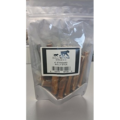 Bullysticks Organic 4 Free Range Thick Bully Sticks 15 Pack B...