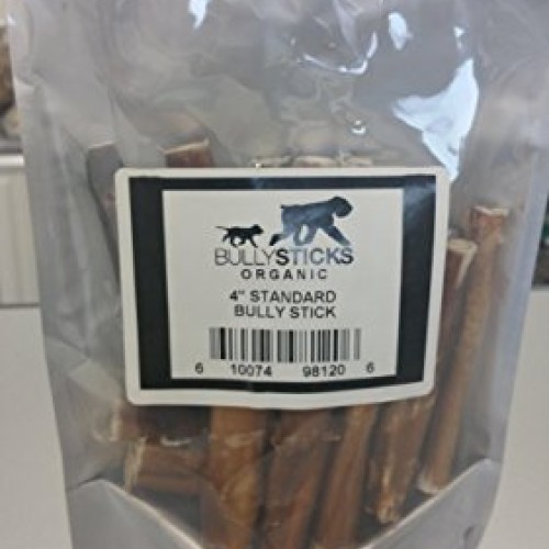 Bullysticks Organic 4 Free Range Thick Bully Sticks 15 Pack B...
