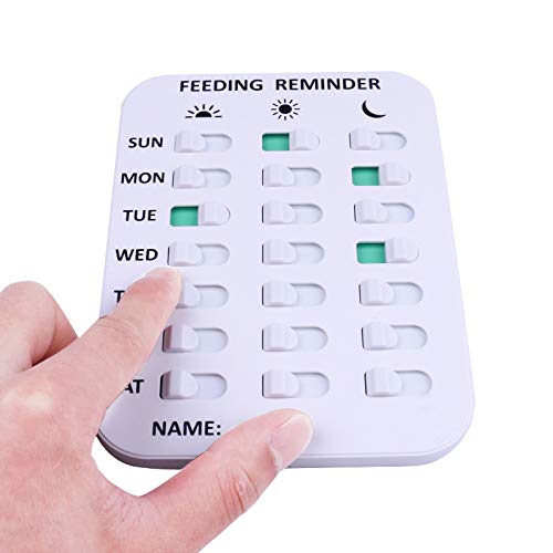 BuyB Dog Feeding Reminder Magnetic Reminder Sticker, 3 Times Dail...