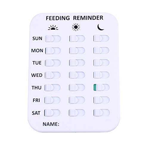 BuyB Dog Feeding Reminder Magnetic Reminder Sticker, 3 Times Dail...