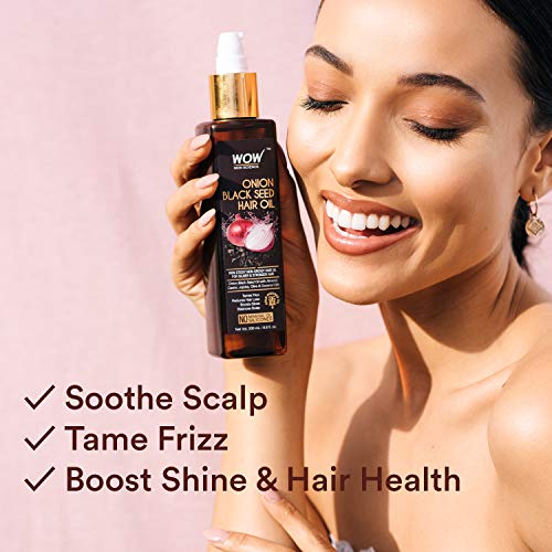 WOW Onion Black Seed Hair Oil for Natural Hair Care & Growth - Es...