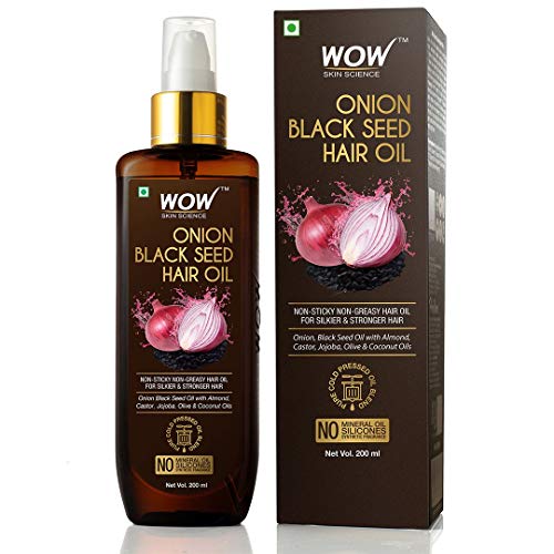 WOW Onion Black Seed Hair Oil for Natural Hair Care & Growth - Es...