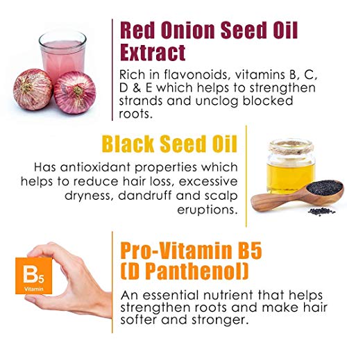 WOW Red Onion Black Seed Oil Shampoo and Conditioner Kit Increase...