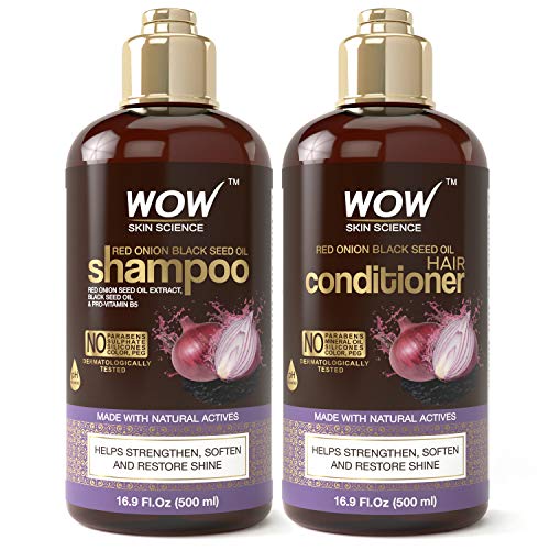 WOW Red Onion Black Seed Oil Shampoo and Conditioner Kit Increase...
