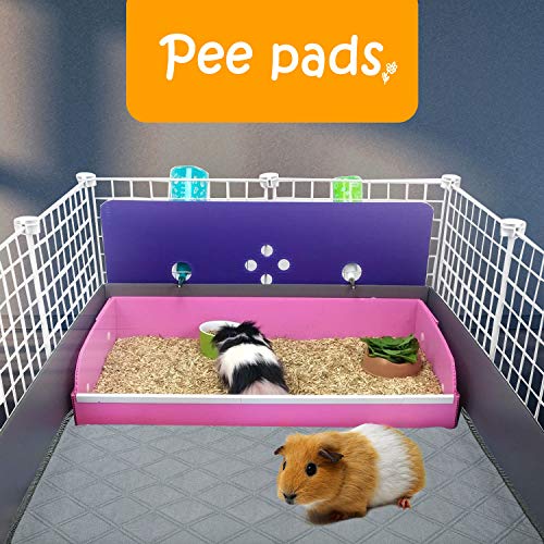 BWOGUE Guinea Pig Fleece Cage Liners, 2 Pack Washable Guinea Pig ...