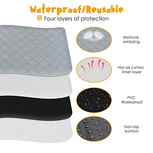 BWOGUE Guinea Pig Fleece Cage Liners, 2 Pack Washable Guinea Pig ...