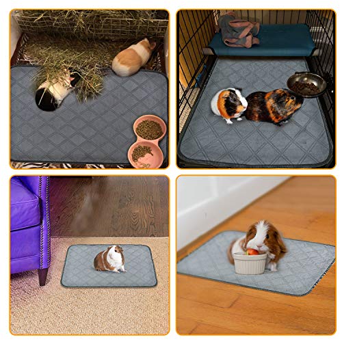 BWOGUE Guinea Pig Fleece Cage Liners, 2 Pack Washable Guinea Pig ...