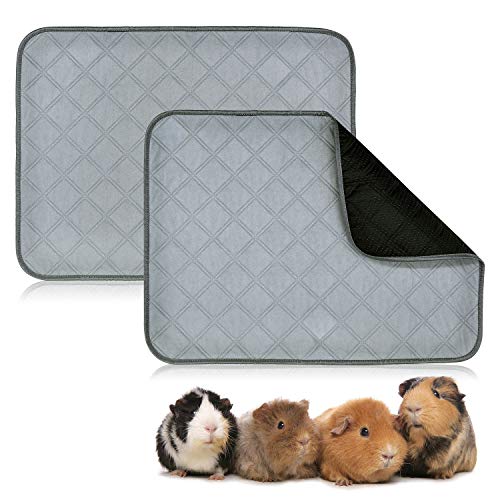 BWOGUE Guinea Pig Fleece Cage Liners, 2 Pack Washable Guinea Pig ...