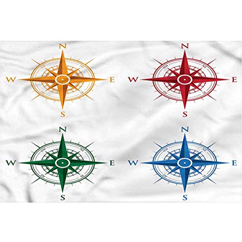 bybyhome Tank Background Poster Backdrop Decoration Paper Compass...