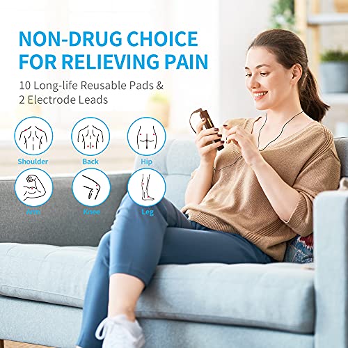 CAMBIVO TENS Unit, Muscle Stimulator Machine for Pain Relief Ther...