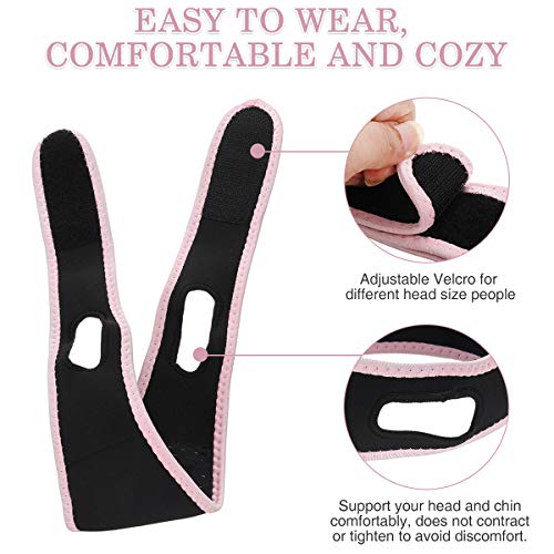 CAMTOA Facial Slimming Strap,Pain-Free Face Lifting Belt,Double C...