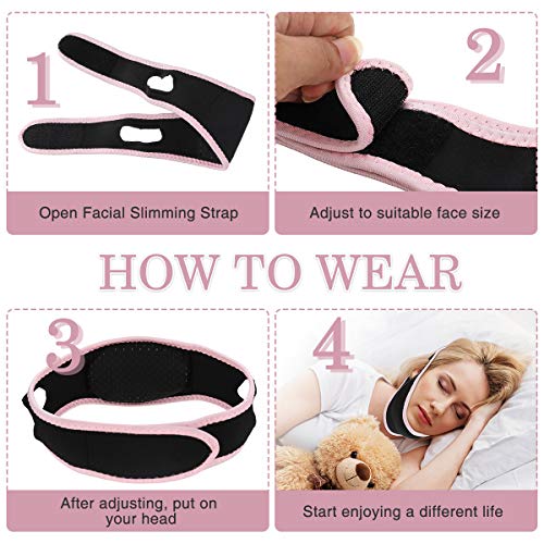 CAMTOA Facial Slimming Strap,Pain-Free Face Lifting Belt,Double C...