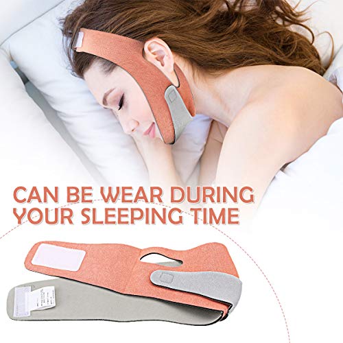Facial Slimming Strap,CAMTOA Pain-Free Face Lifting Belt,Double C...
