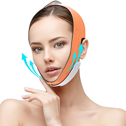 Facial Slimming Strap,CAMTOA Pain-Free Face Lifting Belt,Double C...
