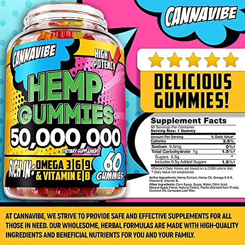 Cannavibe Hemp Gummies - Calm & Sleep Gummies with Hеmp Еxtract -...