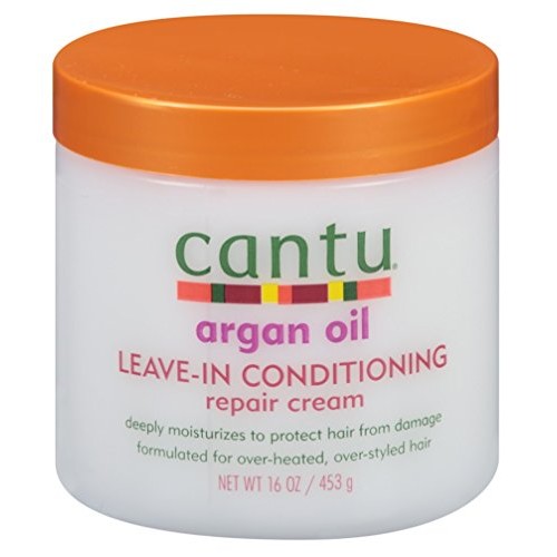 Cantu Argan Oil Leave-In Conditioning Repair Cream 16oz 2 Pack