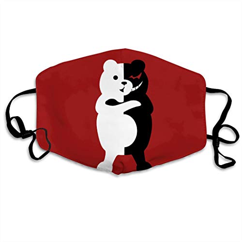 Soft Unisex m-o-nokum-a bear Print Face Masks For Outdoor Mouth M...