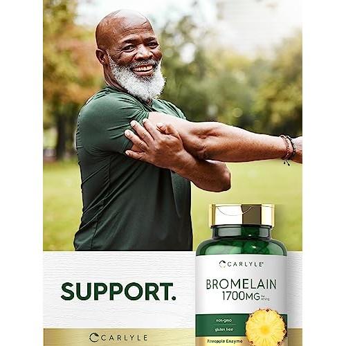 Carlyle Bromelain 1700 mg | 90 Capsules | Pineapple Enzyme Supple...
