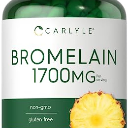 Carlyle Bromelain 1700 mg | 90 Capsules | Pineapple Enzyme Supple...