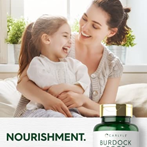 Carlyle Burdock Root | 1000 mg | 200 Capsules | Non-GMO and Glute...