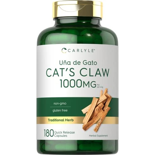 Carlyle Cats Claw Capsules 1000mg | 180 Count | Uncaria Tomentos...