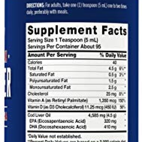 Carlyle Cod Liver Oil Norwegian | 16 fl oz Liquid | Pack of 3 Bot...
