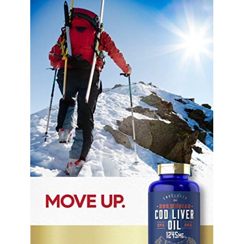 Carlyle Cod Liver Oil Softgels | 1245mg | 300 Count | Norwegian |...