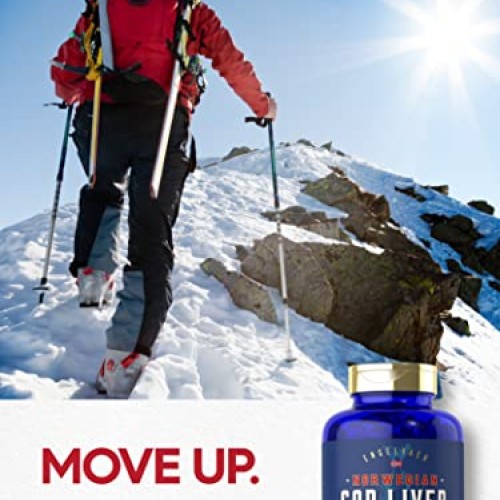Carlyle Cod Liver Oil Softgels | 1245mg | 300 Count | Norwegian |...