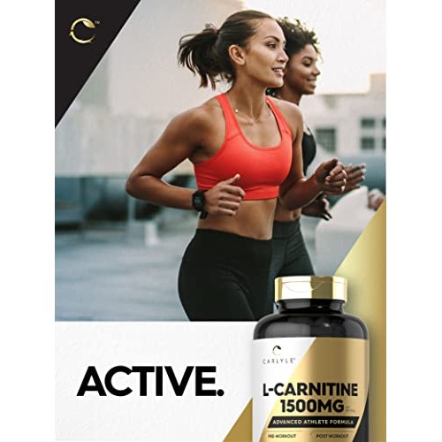 Carlyle L Carnitine 1500mg | 200 Capsules | Advanced Athlete Form...